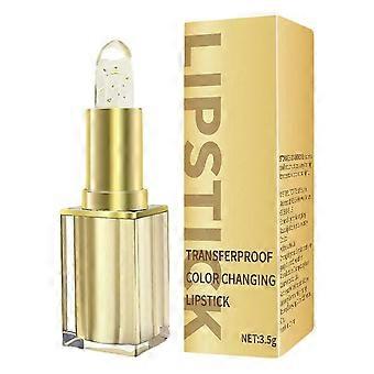 Color Changing Lipstick with Gold Foil Shine, Long Lasting Moisturizing Lip Balm for Women 26-27
