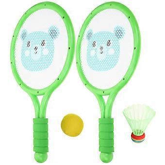 1 Set of Portable Badminton Racket Badminton Practicing Toy Outdoor Kids Sports Toys