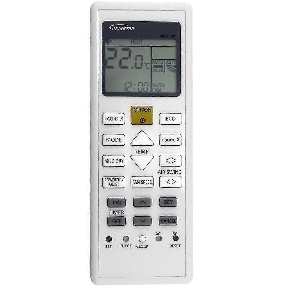 Replace AC Remote Control A75C16330 for Panasonic Air Conditioner A/C Remote Control