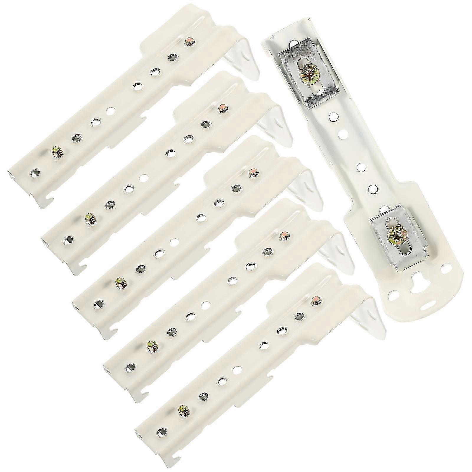 6pcs Curtain Track Mounting Code Bracket Home Curtain Fixing Accessories