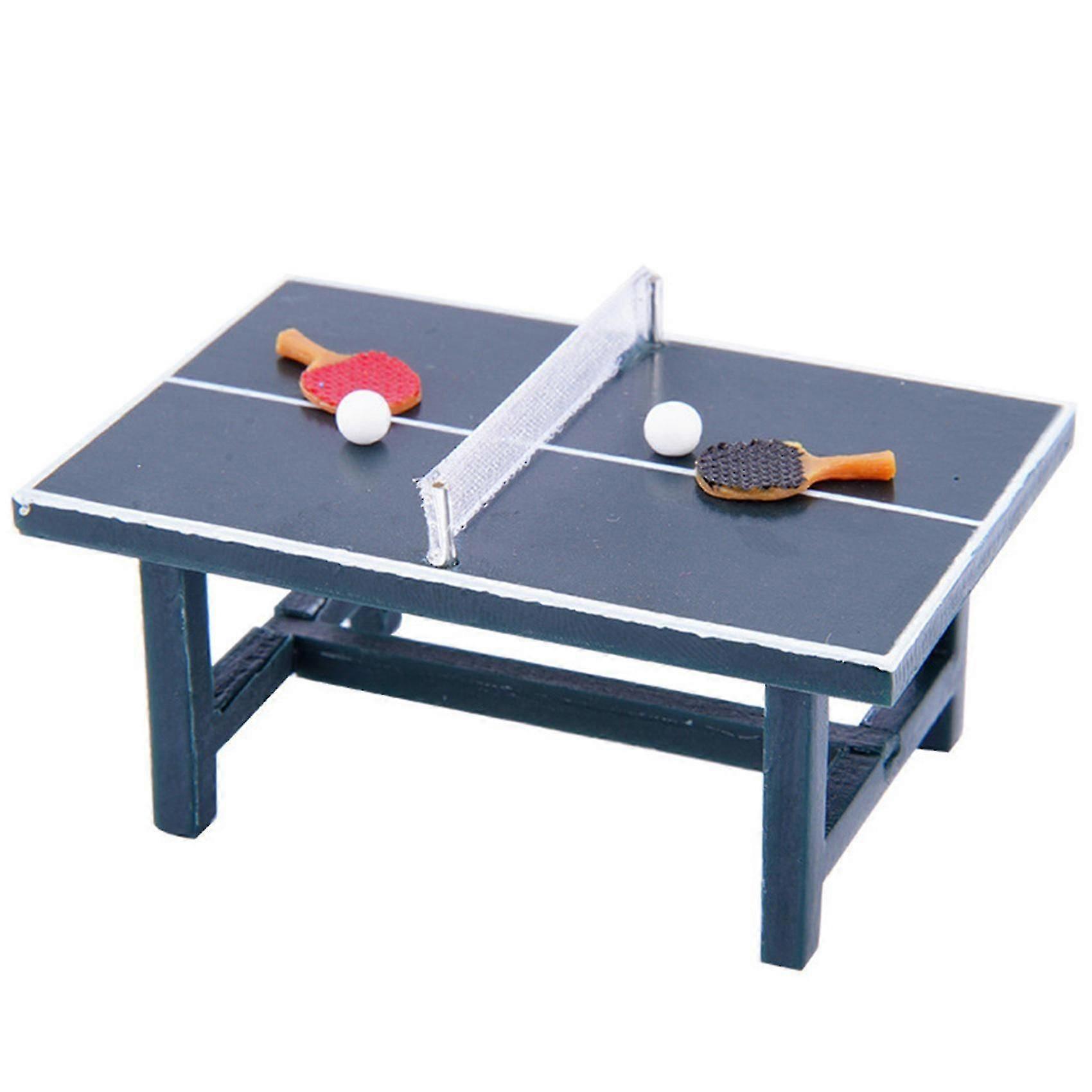 Decorative Mini Ping Pong Table With Ball Compatible With 1/10 Track