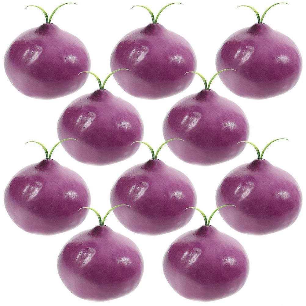 Foams Onion Model for Decoration with 10Pcs Artificial Simulation Set