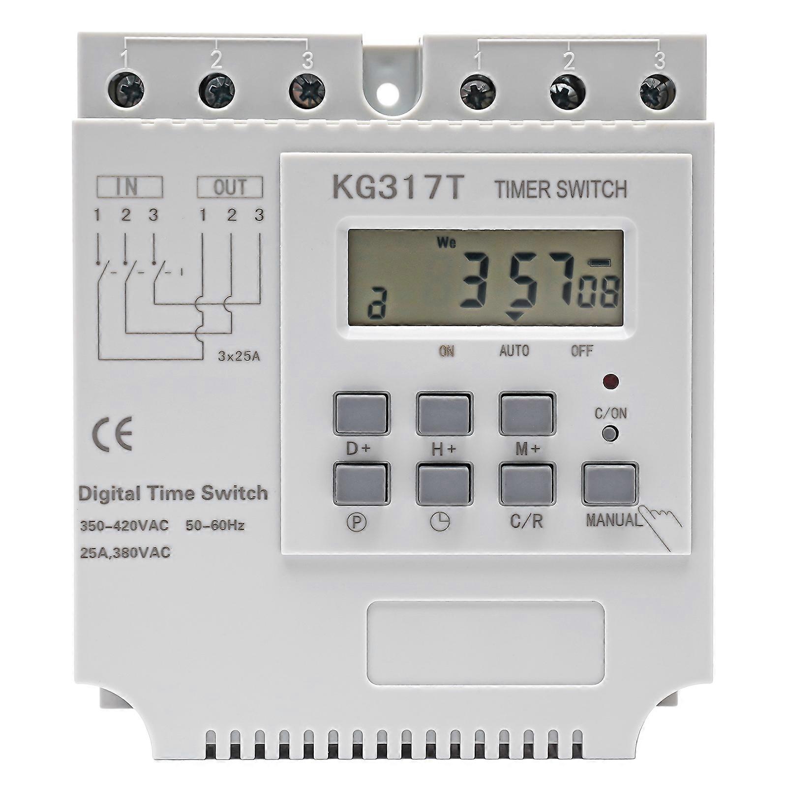25A 220v Timer Relay Digital Timer Switch LCD Display