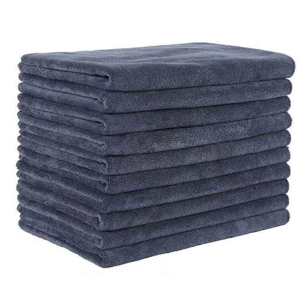 Extra Large Quick Drying Microfiber Bath Towel, DoubleSided Soft Thickened NonLint, Gray Blue