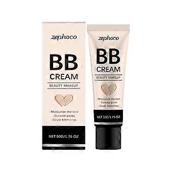 Concealer BB-Creme, natürliche Farbe, feuchtigkeitsspendender Concealer, feuchtigkeitsspendende, matte BB-Creme, nicht leicht zu entfernendes Make-up, gesprenkeltes Kartenpulver, 50 g
