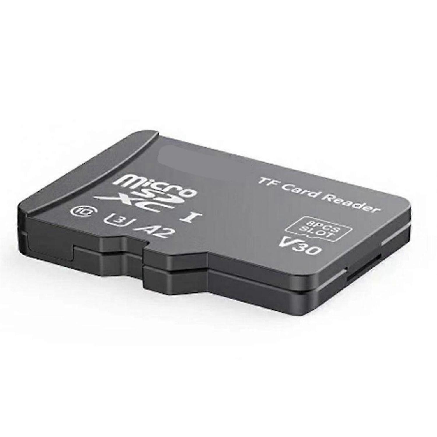 TF Card Reader with TF Card Appearance Design 8 TF Cards Reader