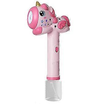 Pistola elettrica per bolle di sapone, soffiatore automatico di sapone con luce, giochi estivi all'aperto, macchina per bolle per bambini e bambine, regalo