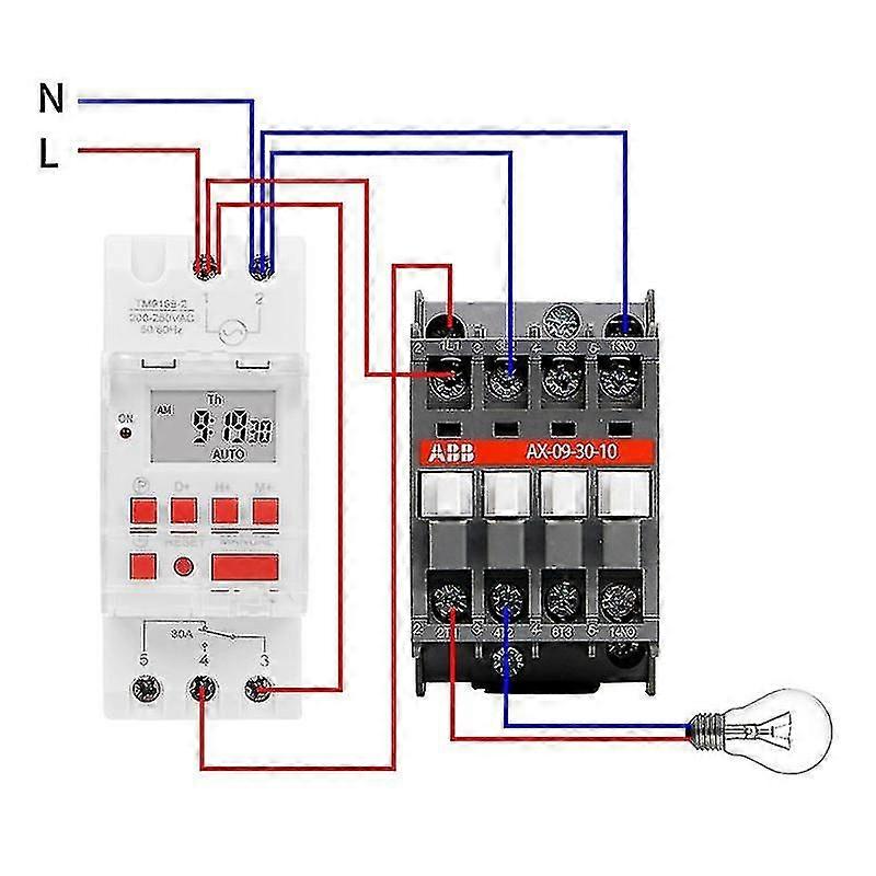Tm919b 220v 30a Programmable Digital Timer Switch Din Automatic Cycle Timing Controller For Lights,fans Super High Quality And Safe