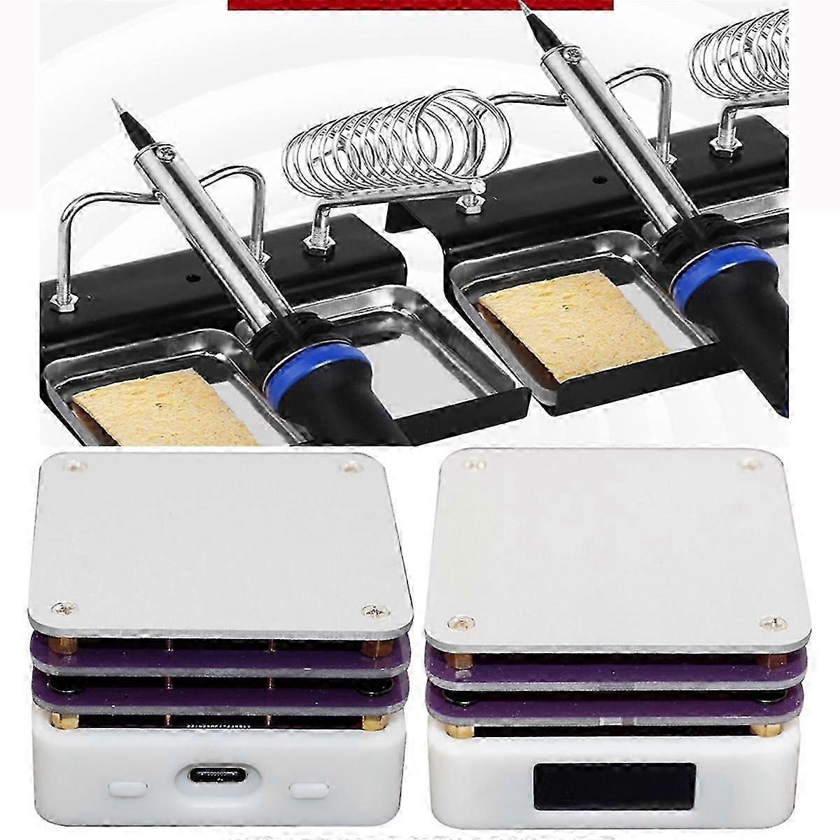 Pd 65w Mini Digital Display Adjustable Constant Temperature Heating Table Type-c Usb Soldering Heating Plate A