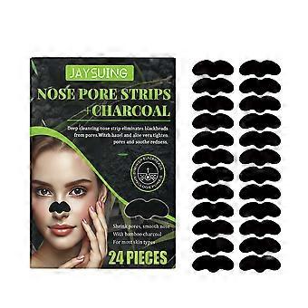 Jaysuing Charcoal & Witch Hazel Nose Strips for Blackhead Removal