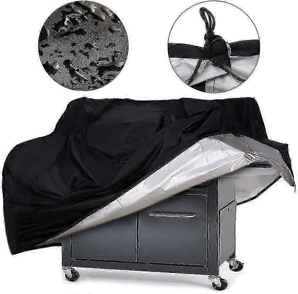Waterproof Grill Cover With Drawstring Click Lock Handle