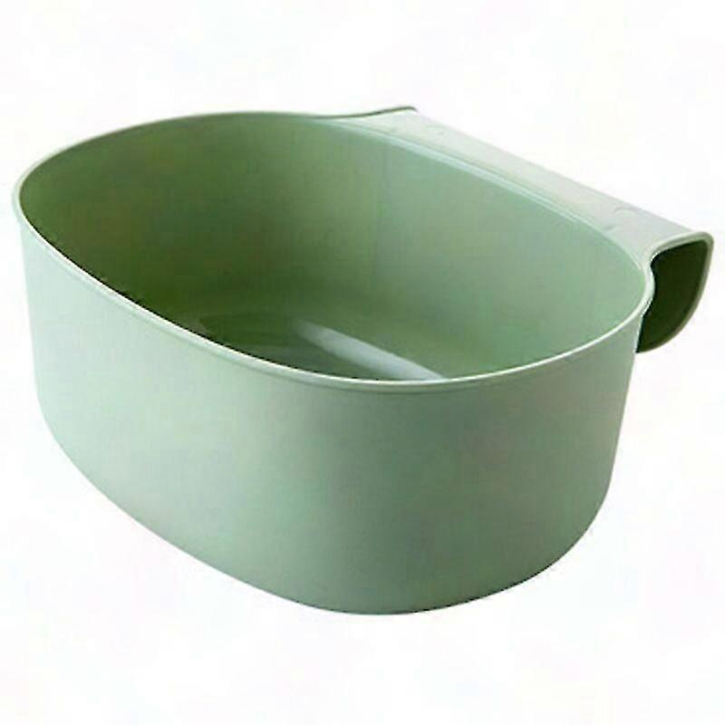 Hanging Kitchen Trash Can - Green Plastic Cabinet Garbage Bin, One Size