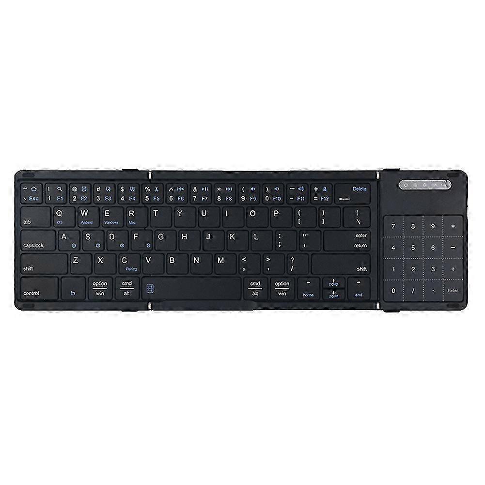 Foldable Bluetooth Keyboard Portable Wireless Touchpad Gaming Keyboard compatible with IPad IOS Android PC Laptop