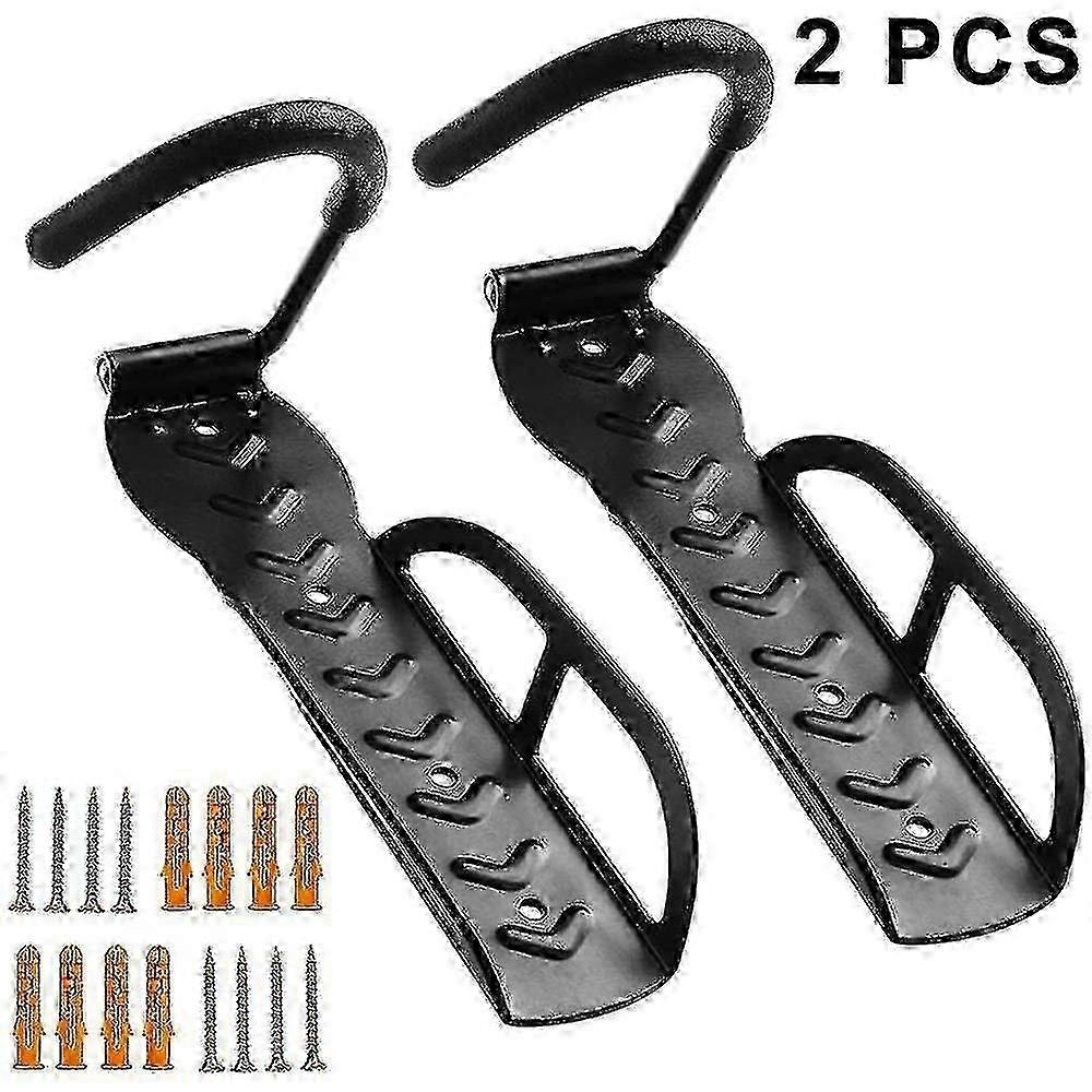 2 Pack Steel Bike Wall Storage Hook
