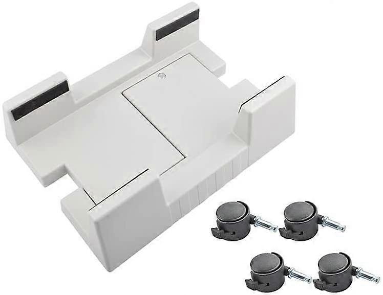 Adjustable Computer Tower Stand with Wheels, Rolling CPU Holder for Desktop Tower, SpaceSaving Design