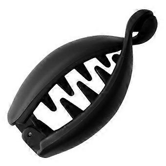 Elastischer ovaler Haarclip, mattiert, knitterfrei
