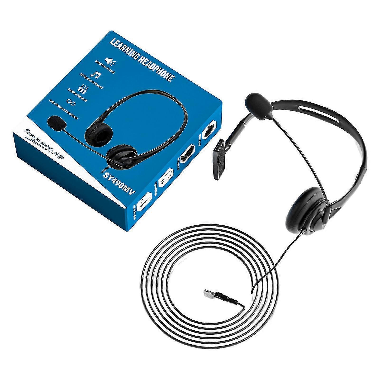 Corded Mono Headset with Boom Mic