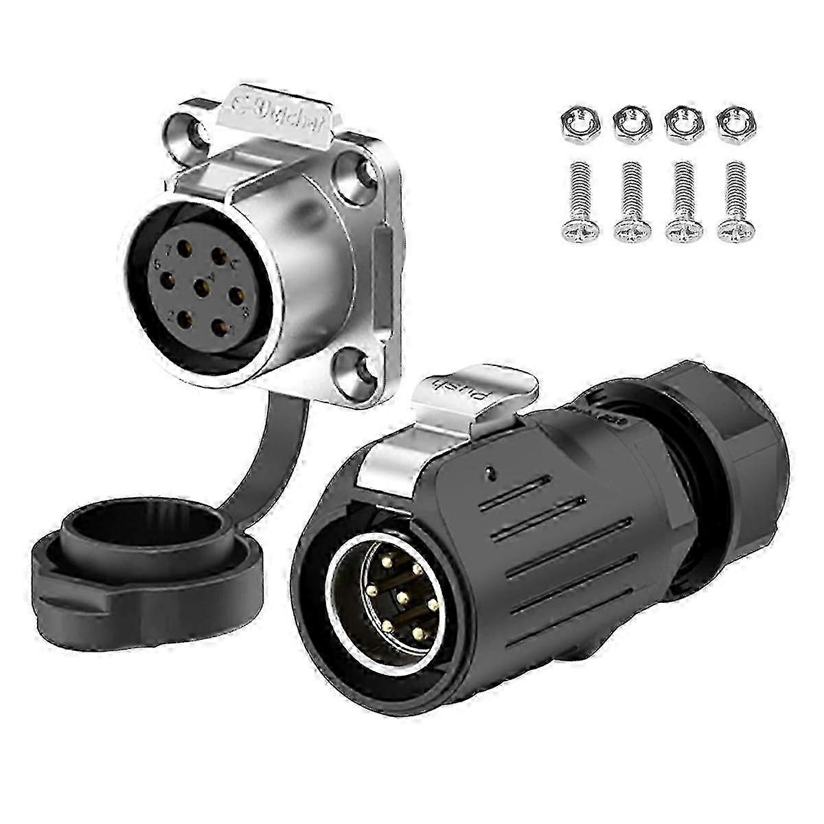 IP68 7-Pin Quick-Connect Circular Plug