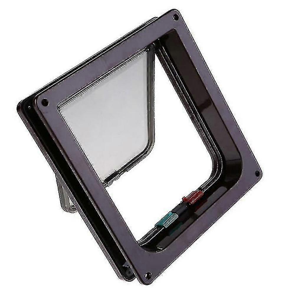 Easy-Install Transparent Pet Door with Magnetic Closure