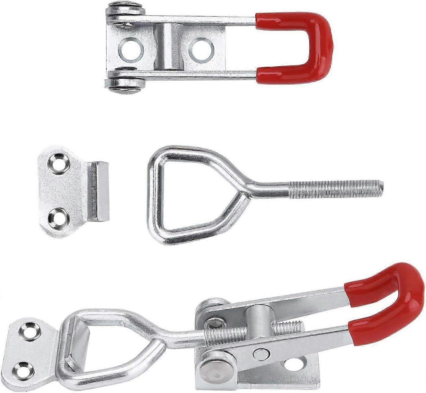 4 Pack Adjustable Quick Release Toggle Latch Clamps, 220lbs Holding Capacity, Compatible with Doors, Boxes, Workbenches