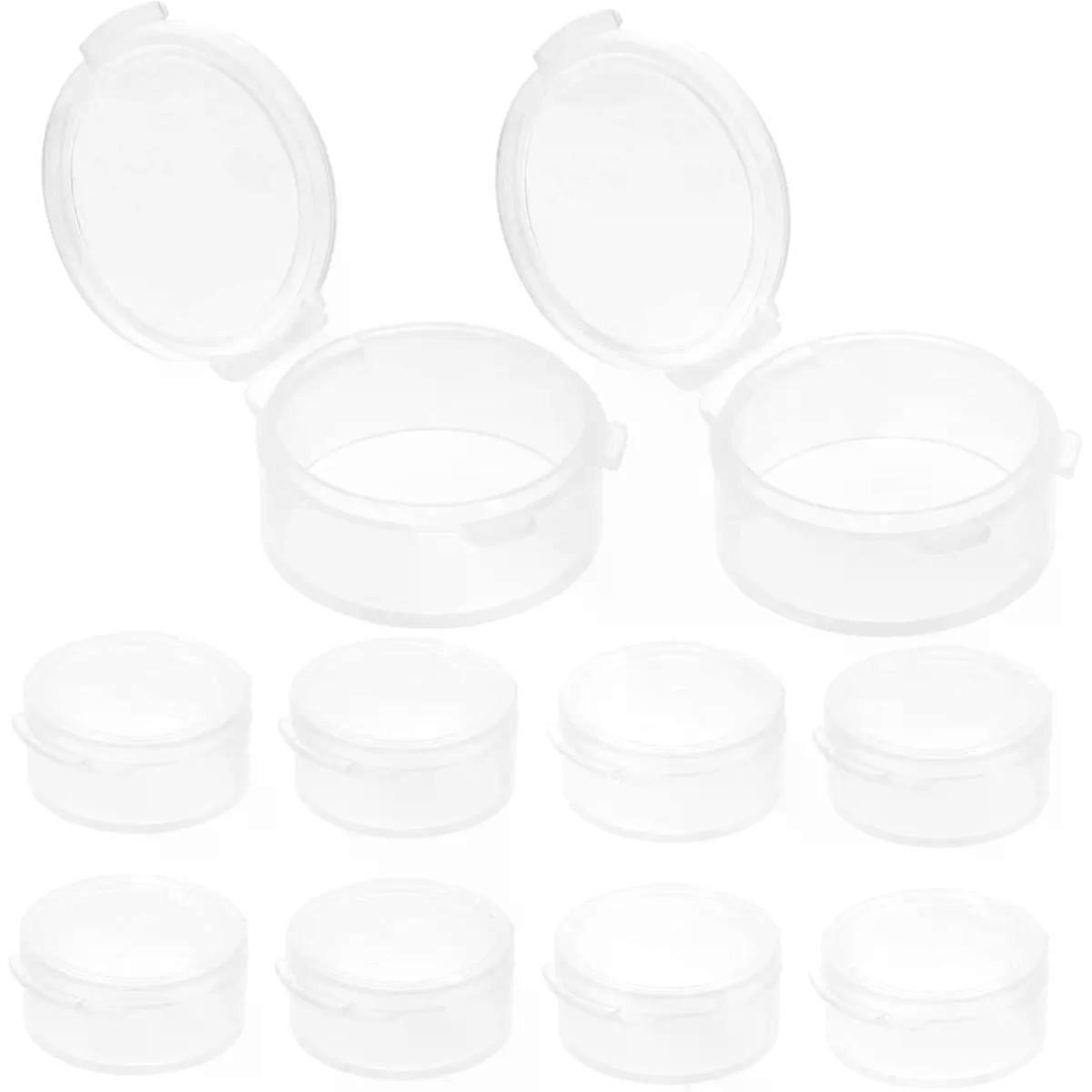 10 Pack Round Earplug Storage Boxes with Cover