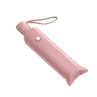 Travel Umbrella Automatic OneTouch Open Ultralight Compact 6Rib Folding Parasol for Women Pink