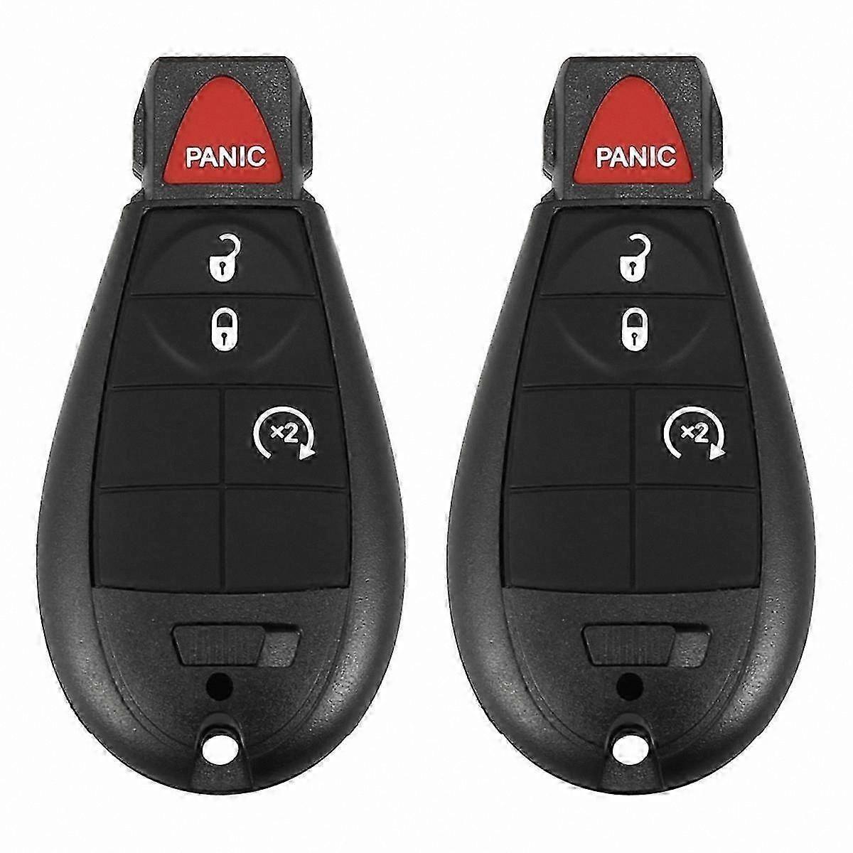 4-Button Keyless Entry Remote for Ram Trucks 2013-2021, Compatible with Multiple Models GQ4-53T Replacement Transmitter