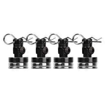 4PCS Magnetic Invisible Stealth Shell Column for  SCX10 4WD HSP 1/10 RC Car with Slotting Black