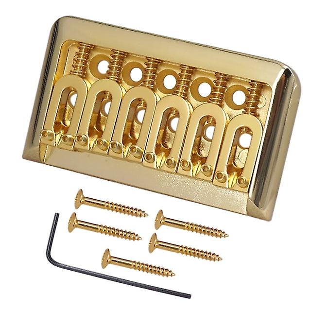 6 String Fixed Electric Guitar Bridge Zinc Alloy String Fixed Bridge For Electric Guitar Bridge Accessories