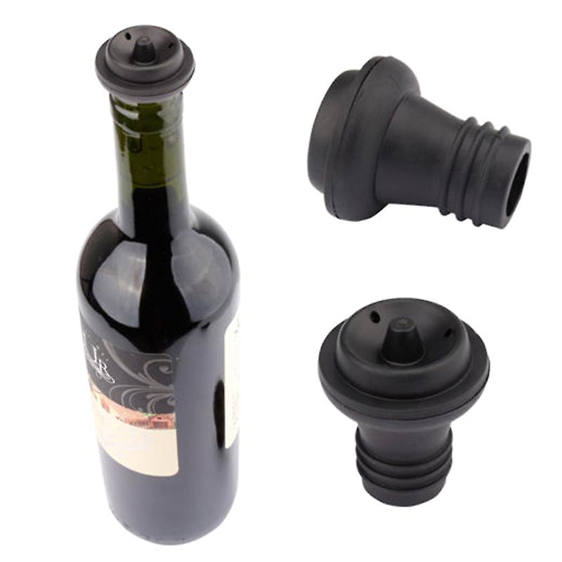 4pcs Rubber Vacuum Suction Bottle Stopper Vacuum Wine Pump Preserver Stoppers
