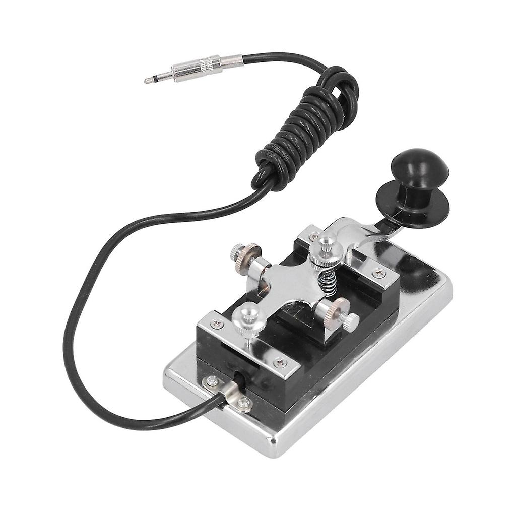 Morse Key Diy Telegraphing Key Shortwave Radio Communication Teaching Hand Size 4
