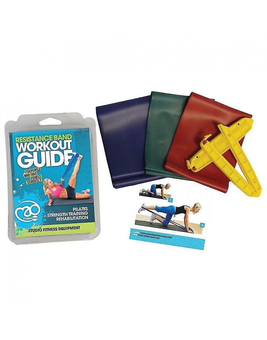 Resistance Studio Strength Training Exercise Band Clips Guide Kit