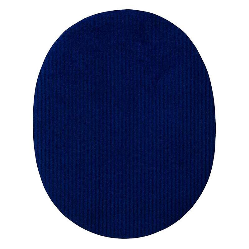 Corduroy patches, royal blue 2 pcs. - patch, iron-on patch, size: 9.5 x 12.0 cm
