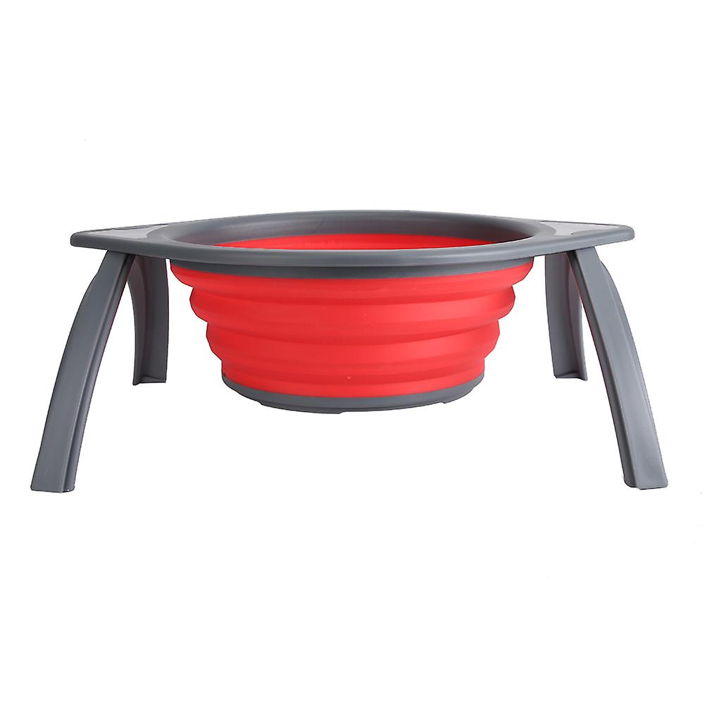 Silicone Folding Fruit Vegetable Washing Basket, Includes Holder