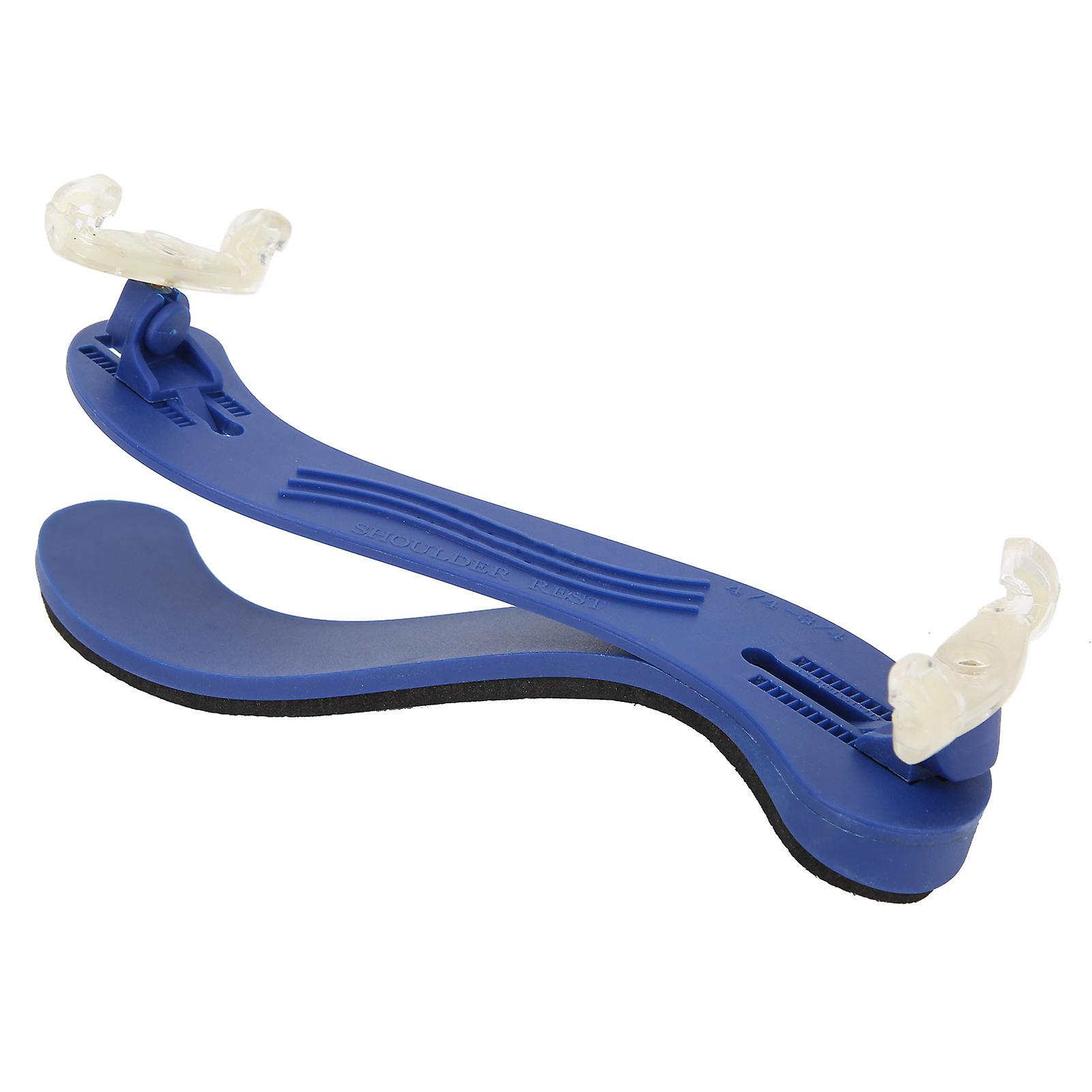 Violin Shoulder Rest Adjustable Elastic Non Slip Pad with Foam Musical Instrument Accessories(Sky Blue )