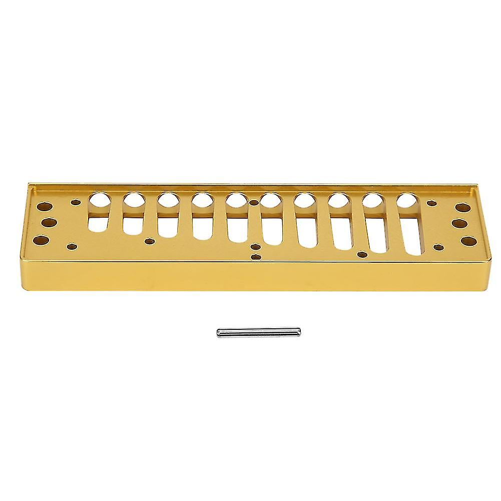 10 Hole Harmonica Comb for HOHNER SP20 Harmonica, Aluminum Alloy Accessory, Gold