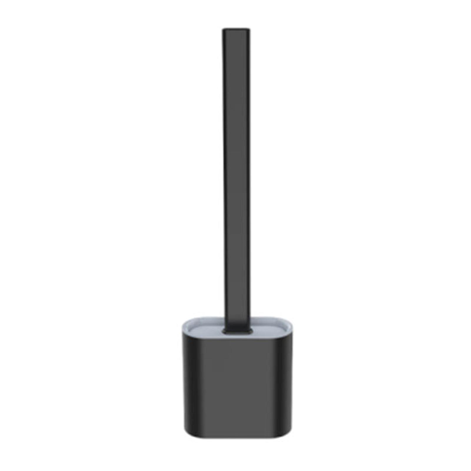 Silicone Toilet Cleaning Brush with Storage Rack Reusable Durable Clean Brush Stand for Home Bathroom