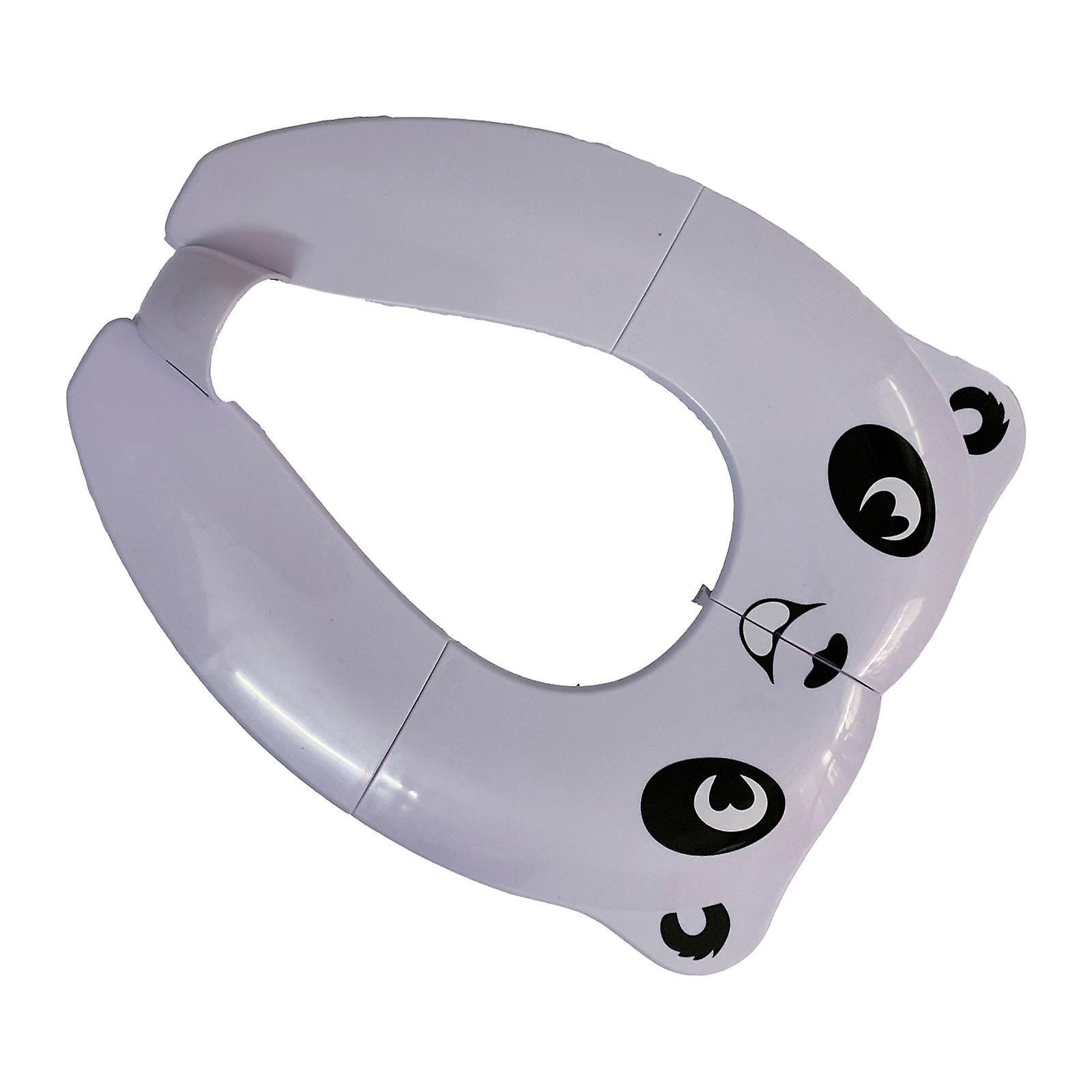 Foldable Toilet Seat with Splash Guard Cushion Non Slip for Boys Girls Kids Blue