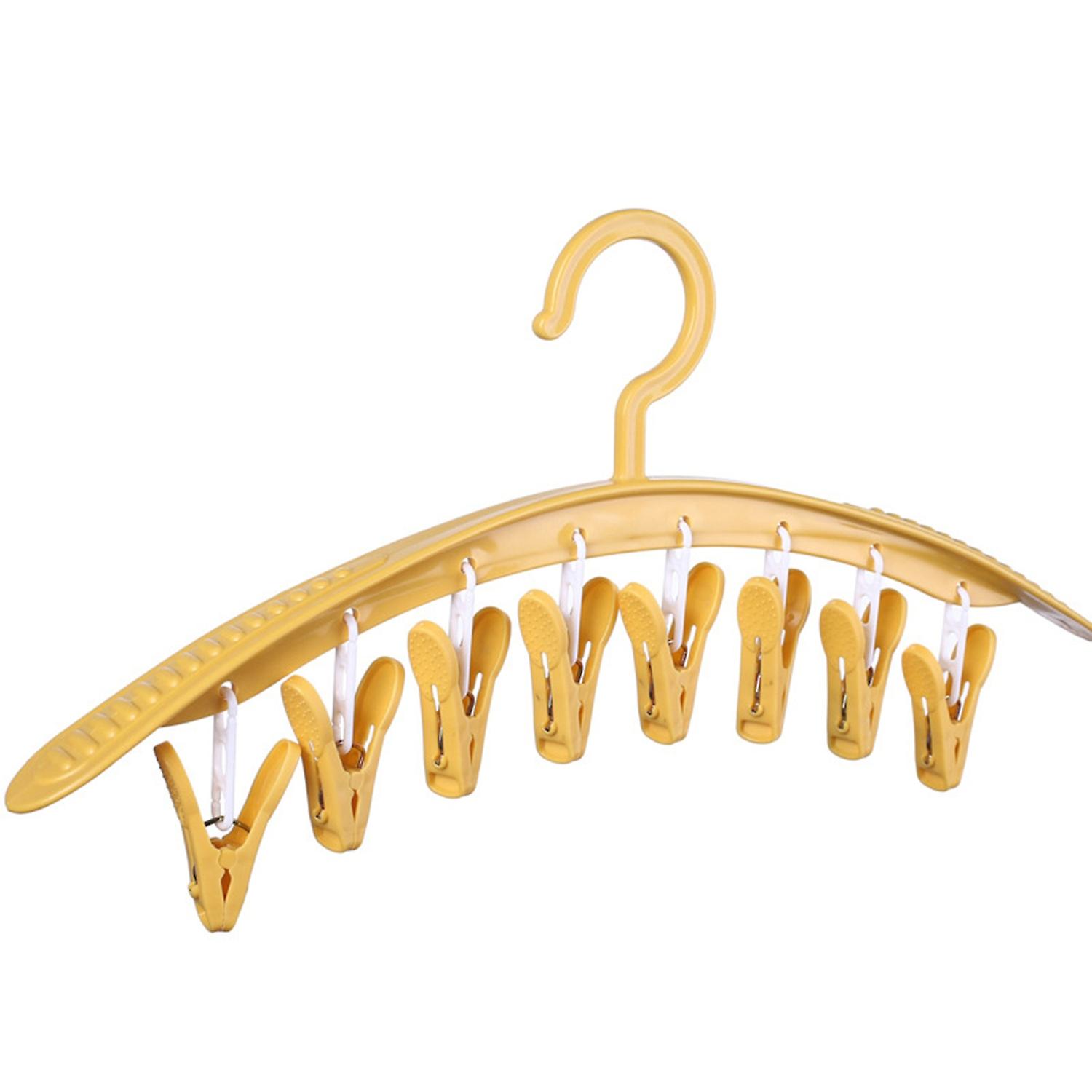 8-Clip Pants Hanger for Closet Organization - Easy Installation No Marks!