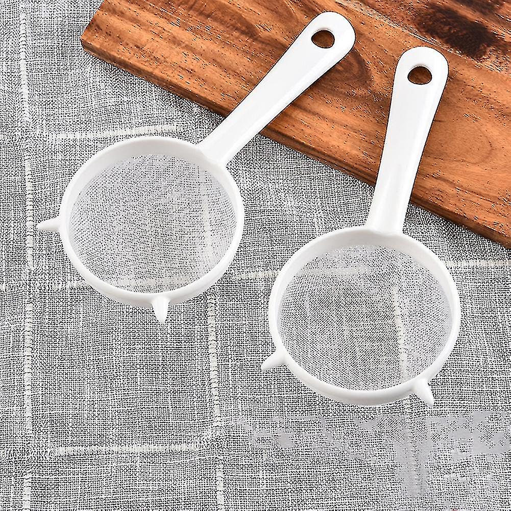 Kitchen Handheld Plastic Screen Mesh Tea Leaf Strainer Flour Sieve Colander Kaesi -jx-hao