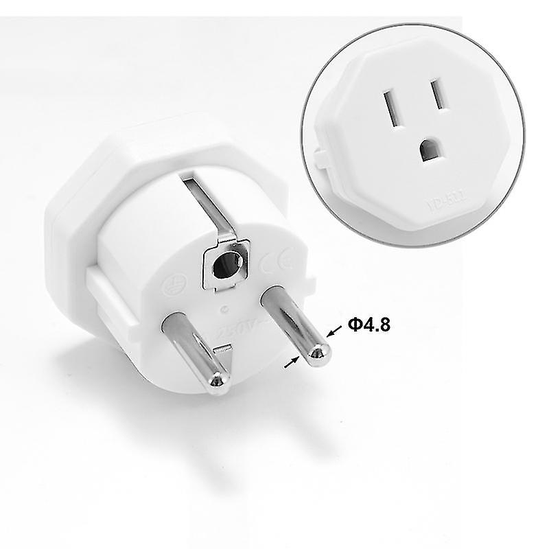 16a 250v Eu Plug Adapter Au Us To Eu Adapter European Socket Converter Adapter Ac Travel Adapter Wal