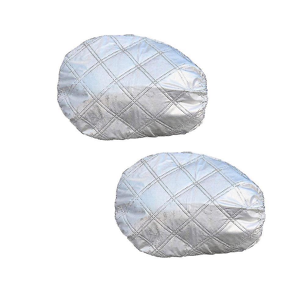 1 Pair 33x27cm Auto Side Mirror Covers Car Rear View Back Mirror Protector Mirror Sleeve For Ordinary Vehicle Type (silver) New