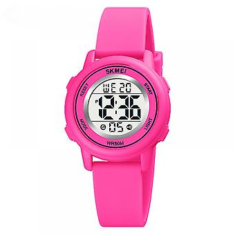SUJI Kids Digital Sport Waterproof Watch for Girls Boys, Kid Sports Outdoor LED Electrical Watches with Luminous Alarm Stopwatch Child Wristwatch(rose