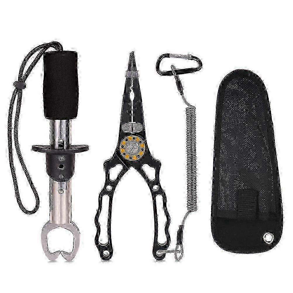 Πένσες αλιείας αργιλίου πολυλειτουργικές ανθεκτικές στη διάβρωση διαχωρισμένες πένσες δαχτυλιδιών αφαίρεσης αγκίστρων με τα εξαρτήματα αλιευτικών εργαλείων κορδονιών