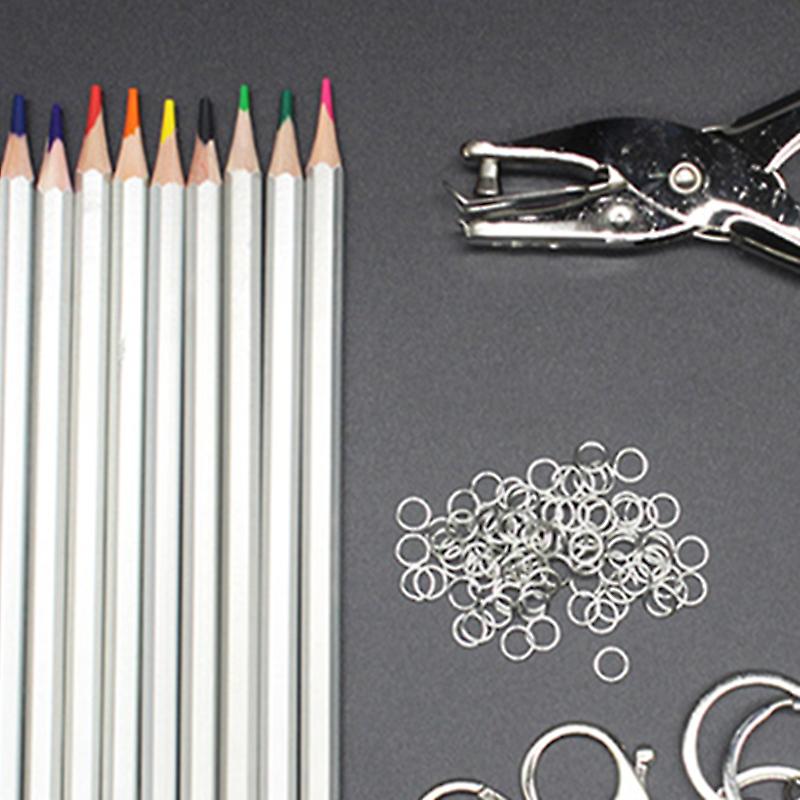 Color Pencil Heat Shrink Sheet Set with Puncher for DIY Home Use