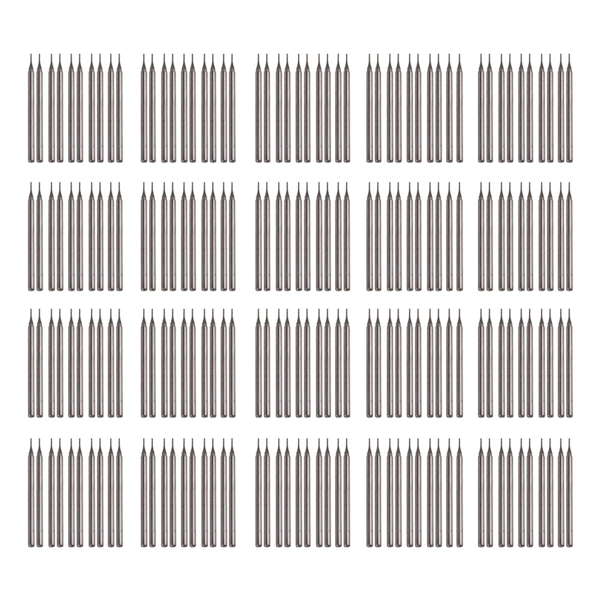 200x Dia 0.5mm Silver Gemstones Diamond Burrs Engraving Drill Bits