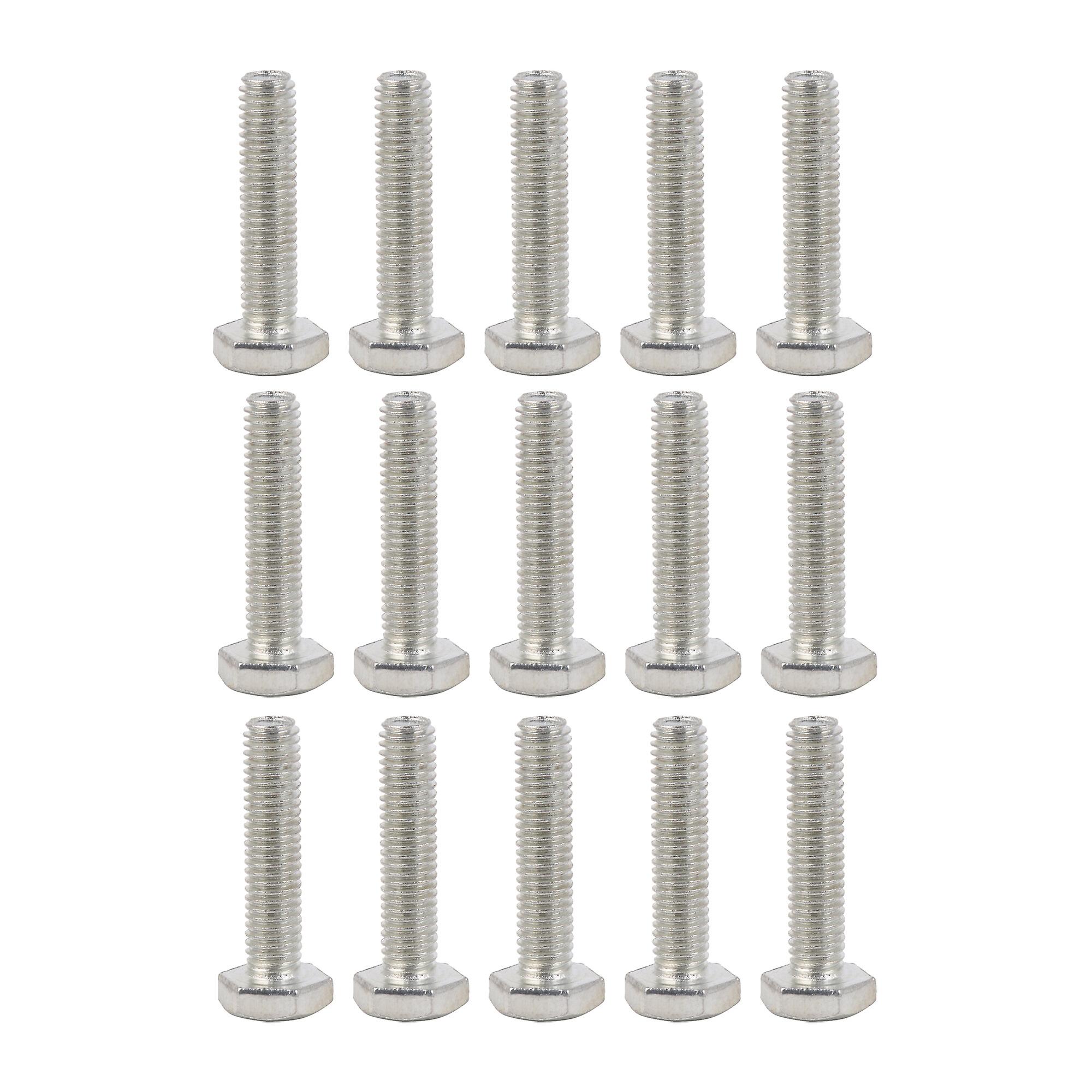 15 Pcs Hex Screw Bolt Fully Threaded for Vehicle Ship Assembly M8x35mm