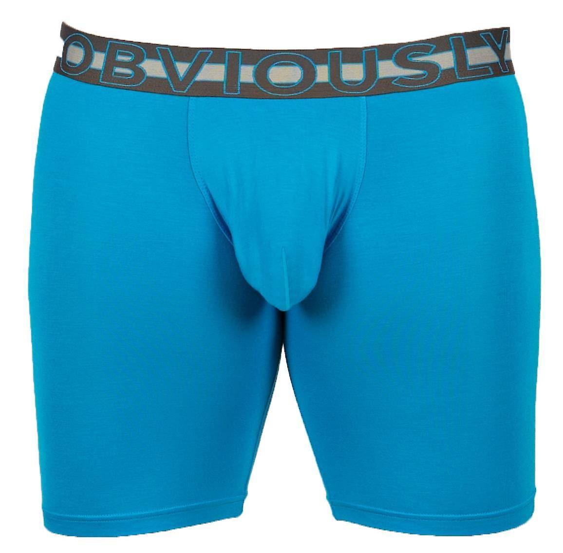 Obviously EveryMan AnatoMAX Boxer Brief 6inch Leg - Bondi Blue