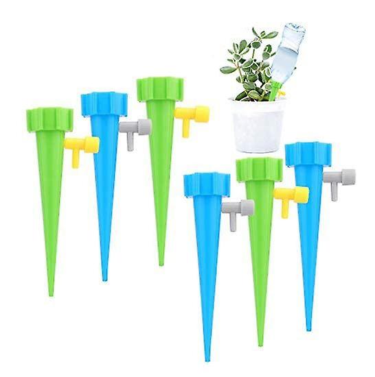 12 Pieces Plant Irrigation System with Control Valve Switch for Potted
