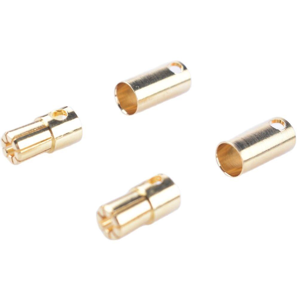 5 Pairs 6.5mm Banana Plug Connector 80A Steady Current GoldPlated Brass Banana Head